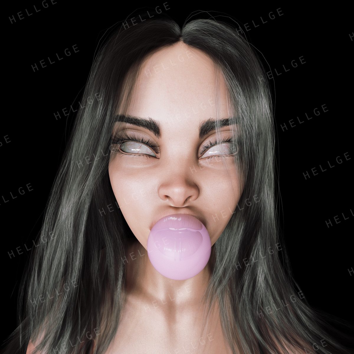 BUBBLEGUM PSYCHOSIS — hyperpop / bubblegum bass cover art